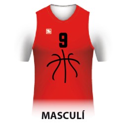 SAMARRETA REVERSIBLE ENTRENAMENT MASCULÍ VERMELLA I NEGRE TC CB GRIFEU LLANÇÀ