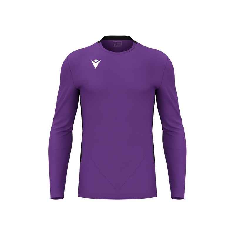 CAMISETA DE PORTERO MACRON ARGO LILA I NEGRO