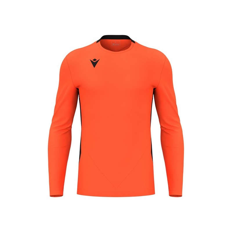 CAMISETA DE PORTERO MACRON ARGO NARANJA Y NEGRO