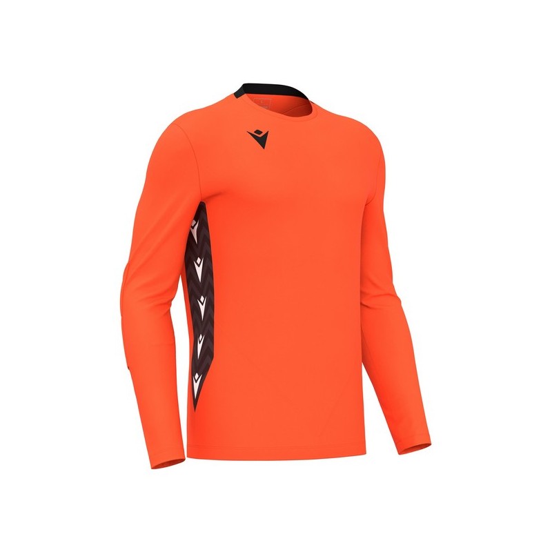 CAMISETA DE PORTERO MACRON ARGO NARANJA Y NEGRO