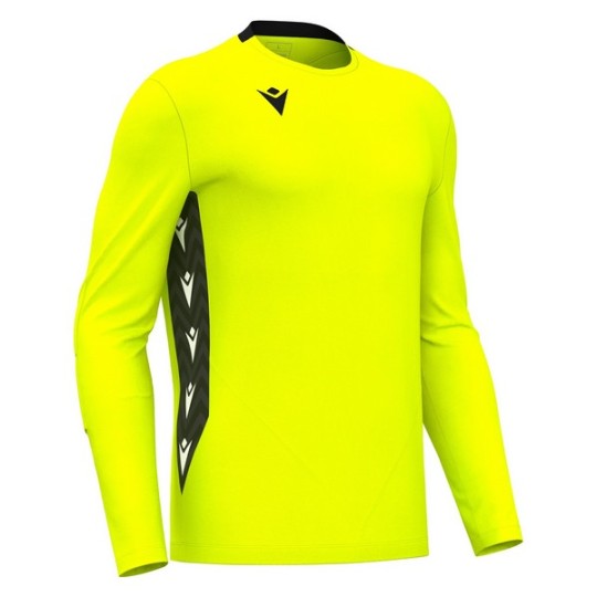 CAMISETA DE PORTERO MACRON ARGO AMARILLO FLUORESCENTE Y NEGRO