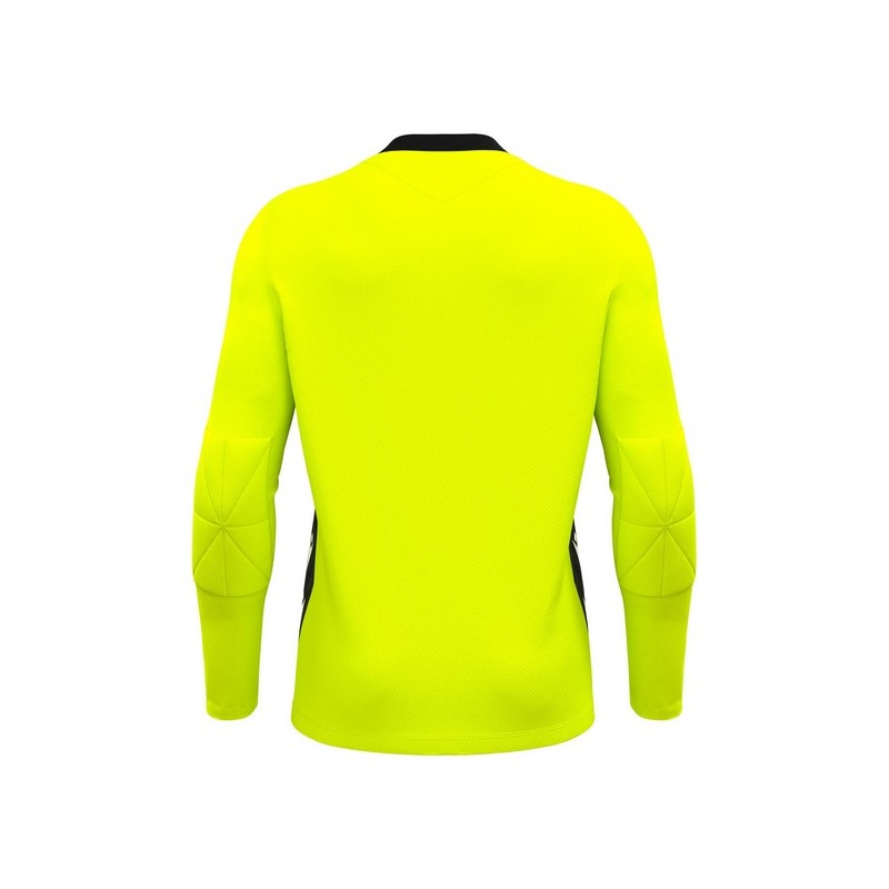 CAMISETA DE PORTERO MACRON ARGO AMARILLO FLUORESCENTE Y NEGRO